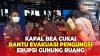 Khawatir Erupsi Susulan Gunung Ruang, Ratusan Pengungsi Dievakuasi Kapal Bea Cukai ke Bitung