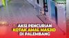 Terekam CCTV, Aksi Pencurian Kotak Amal Masjid di Palembang