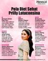 Infografis Pola Diet Prilly Latuconsina Bisa Bikin Berat Badan Turun 10 Kg