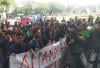 Aksi Demo HMI Tolak Tapera di DPRD Malang Diwarnai Saling Dorong