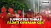 Semarak Supporter Timnas Padati Kawasan GBK Jelang Kick Off Indonesia Vs Filipina