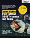 Infografis Polri Tangkap 5.982 Tersangka Judi Online dalam 3 Tahun