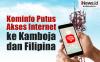 Infografis Kominfo Putus Akses Internet ke Kamboja dan Filipina
