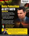 Infografis PM Spanyol Pedro Sanchez Bela Palestina di KTT NATO, Sentil Standar Ganda Barat!