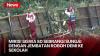 Demi Sekolah, Siswa SD Bergelantungan Seberangi Sungai dengan Jembatan Roboh Sepanjang 35 Meter