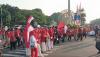 Kirab Bendera Merah Putih, Pelajar dan Warga Padati Kawasan Monas