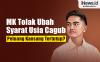Infografis MK Tolak Ubah Syarat Usia Cagub, Tutup Peluang Kaesang Maju Pilkada