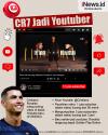 Infografis Cristiano Ronaldo Jadi Youtuber