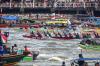 Puluhan Perahu Hias Berlomba di Sungai Musi Palembang - Bagian 2