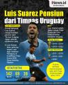 Infografis Luis Suarez Pensiun dari Timnas Uruguay