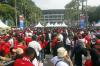 Ribuan Suporter Timnas Indonesia Berdatangan Siap Merahkan Stadion GBK
