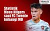 Infografis Statistik Mees Hilgers saat FC Twente Imbangi Man United