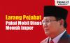 Infografis Prabowo Larang Pejabat Pakai Mobil Dinas Mewah Impor