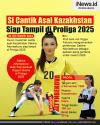 Infografis Si Cantik Asal Kazakhstan, Sabina Altynbekova Siap Tampil di Proliga 2025