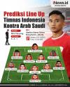 Infografis Prediksi Line Up Timnas Indonesia Kontra Arab Saudi