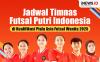 Infografis Jadwal Timnas Futsal Putri Indonesia di Kualifikasi Piala Asia Futsal Wanita 2025