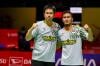 Ekspresi Ganda Putra Indonesia Ahsan-Hendra Resmi Pensiun dari Bulu Tangkis