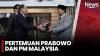 Momen Lucu saat Prabowo Diberi Hadiah Helm F1 oleh PM Malaysia