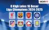 Infografis 8 Klub yang Lolos 16 Besar Liga Champions 2024-2025