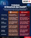 Infografis Perbedaan AI DeepSeek dan ChatGPT