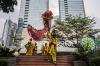 Atraksi Naga Liong dan Barongsai di Tengah Pusat Bisnis Jakarta - Bagian 3
