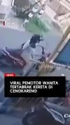 Viral Pemotor Wanita Tertabrak Kereta di Jembatan Gantung Cengkareng