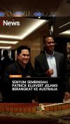 Senyum Semringah Patrick Kluivert Jelang Berangkat ke Australia