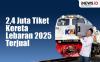 Infografis 2,4 Juta Tiket Kereta Lebaran 2025 Ludes Terjual