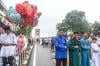 Potret Ribuan Umat Muslim Palembang Salat Idulfitri di Jembatan Ampera - Bagian 1