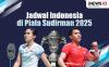 Infografis Jadwal Lengkap Indonesia di Piala Sudirman 2025