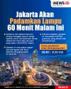 Infografis Pramono Ajak Warga Jakarta Padamkan Lampu 60 Menit Malam Ini