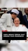 Haru! Menag Terisak saat Kenang Paus Fransiskus