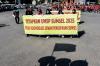 Ribuan Buruh Long March Penuhi Jalanan Kota Palembang - Bagian 4