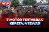 Breaking News! Kecelakaan Kereta Api Tabrak 7 Motor di Magetan, 4 Orang Tewas 3 Luka