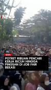 Potret Ribuan Pencari Kerja Ricuh hingga Pingsan di Job Fair Bekasi