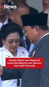 Momen Gibran dan Megawati Duduk Berdekatan saat Upacara Hari Lahir Pancasila