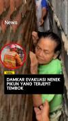 Viral Damkar Evakuasi Nenek Pikun yang Terjepit Tembok