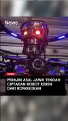 Perajin Asal Jawa Tengah Ciptakan Robot Keren dari Rongsokan