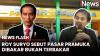 Roy Suryo Tegaskan Pasar Pramuka Dibakar!