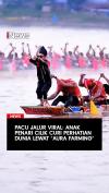 Pacu Jalur Viral Anak Penari Cilik Curi Perhatian Dunia Lewat Aura Farming
