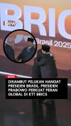 Disambut Pelukan Hangat Presiden Brasil Presiden Prabowo Perkuat Peran Global di KTT BRICS