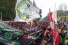 Aksi Demo, Massa Ojol Padati Kawasan Monas Jakpus