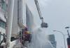 Kebakaran di Ruko Mangga Dua Square Belum Padam, Damkar Kerahkan Bronto Skylift