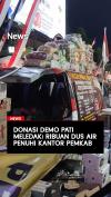 Donasi Demo Pati Meledak! Ribuan Dus Air Penuhi Kantor Pemkab