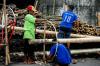 Melihat Kesibukan Pedagang Pohon Pinang Jelang HUT ke-80 RI - Bagian 4
