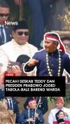 Pecah Seskab Teddy dan Presiden Prabowo Joged Tabola-Bale Bareng Warga