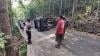 Kecelakaan di Kulonprogo, Innova Hilang Kendali Tabrak Tebing hingga Terguling