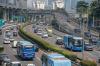 Suasana Tenang Jalan Gatot Subroto Tanpa Suara Sirine-Strobo 