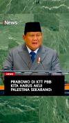 Prabowo di KTT PBB: Kita Harus Akui Palestina Sekarang!