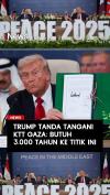 Trump Tanda Tangani KTT Gaza:  Butuh 3.000 Tahun ke Titik Ini